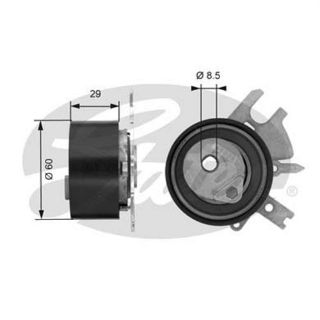 X EKSANTRİK GERGİ RULMANI P307-308-407-607-C4-C5-C8-JUMPY-SCUDO-FOCUS II-C-MAX-MONDEO IV 2.0HDI-2. resmi