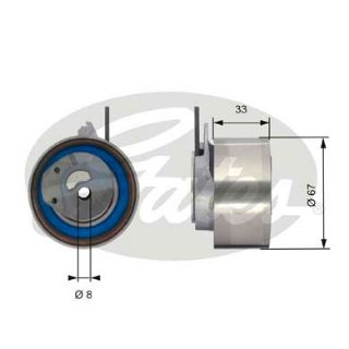 X EKSANTRİK GERGİ RULMANI CHRYSLER VOYAGER 05-08 JEEP CHEROKEE 01-08 resmi