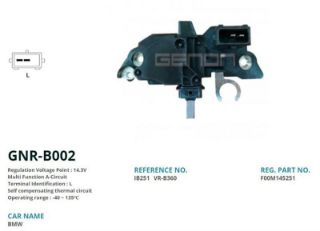 ALTERNATÖR KONJEKTOR 12V BMW 14MM (L) resmi