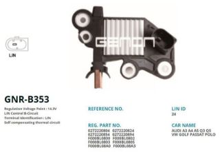 ALTERNATÖR KONJEKTOR BOSCH TİP 12V AUDI A1 - A3 / SEAT İBİZA - LEON / SKODA FABİA - OCTAVIA - RAPID / VOLKSWAGEN GOLF - POLO - PASSAT - SCIROCCO (LIN) resmi