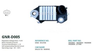 ALTERNATÖR KONJEKTOR DELCO TİP 12V DAEWOO / FORD MARINE 70 AMP ALT. (L, IG) resmi