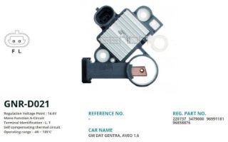 ALTERNATÖR KONJEKTOR DELCO TİP 12V CHVROLET AVEO 1.6 (L, F) resmi