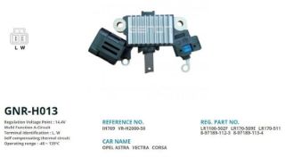ALTERNATÖR KONJEKTOR 12V OPEL COMBO - ASTRA - VECTRA 1.7 D (L, W) resmi