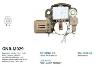 ALTERNATÖR KONJEKTOR MİTSUBİSHİ TİP 12V MAZDA 323 (90-96 MODEL) 28MM (L, S) resmi