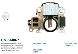 ALTERNATÖR KONJEKTOR MİTSUBİSHİ TİP 12V MAZDA 3 / MAZDA 5 (P, D(DRİVE)) resmi