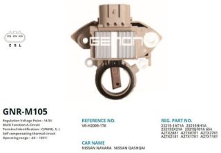 ALTERNATÖR KONJEKTOR MİTSUBİSHİ TİP 12V NİSSAN NAVARA - QASHQAI (A2TC0781 - A2TX1781) (C(PWM), S, L) resmi