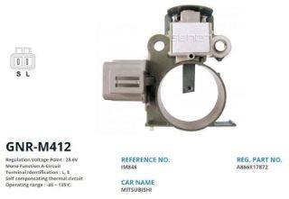 ALTERNATÖR KONJEKTOR MİTSUBİSHİ TİP 24V MAZDA MOTORLU IS MAKINASI (L, S) resmi