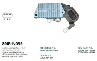 ALTERNATÖR KONJEKTOR DENSO TİP 12V TOYOTA LAND CRUISER - HI-ACE - HI-LUX (L, I, S) resmi