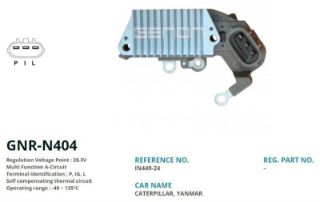 ALTERNATOR KONJEKTOR DENSO TIP 24V CATERPILLAR / YANMAR (P, IG, L) resmi
