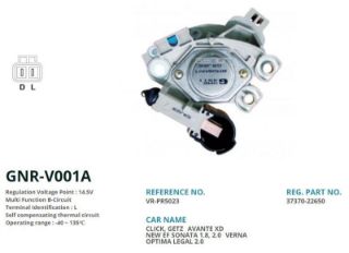 ALTERNATÖR KONJEKTOR 12V KOREA HYUNDAİ ACCENT BENZİNLİ YENI MODEL 90 AMP ALT. (L) resmi