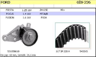 EKSANTRİK GERGİ KİTİ GİS226 FİESTA 1.25 16V resmi