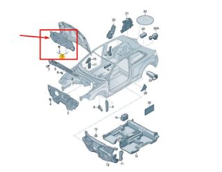 MOTOR KAPUT KECELERI (IZOLASYON) SEAT LEON 13> resmi