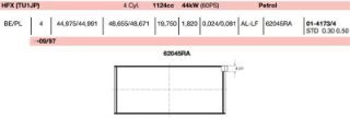 KOL YATAK 0.50 TU3 TU5 206 306 1.4 1.6 (DELIKSIZ) resmi