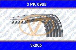 KANALLI KAYIŞ TİPO PALİO SİENA ALBEA 1,4 3PK905 resmi