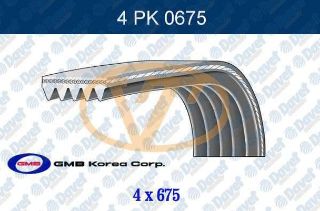 KANALLI KAYIŞ PALİO SİENA ALBEA 1,2 16V ATOS 97> 4PK675 resmi