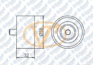 TRİGER GERGİ RULMANI ACCENT/GETZ  3 SILIDIR DIZEL resmi