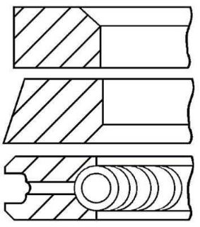 SEGMAN STD. (OM651 83,00MM 2X1,75X2) W176 12>18 W246 11>18 W204 11>14 W205 14>18 W212 09>15 VİTO W447 14> SPRINTER 906 09> TAKIM resmi