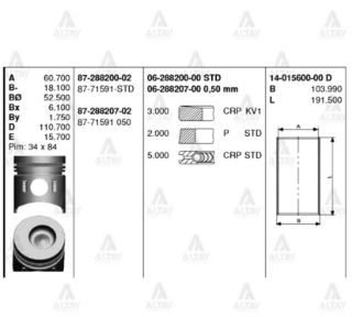 GÖMLEK CANTER 304  444 STD resmi