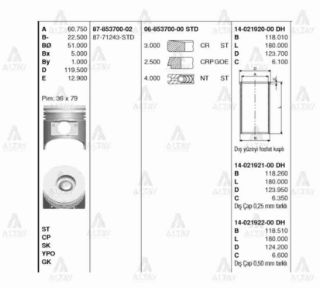 GÖMLEK NPR-71 4HG1T 115MM STD resmi