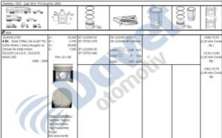 MOTOR GOMLEK DUCATO-MASTER-MOVANO-JUMPER-IVECO 2,8TD 94,40MM 050 resmi