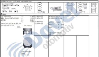 SEGMAN 79.00MM 0.50 206 307 1.6 16V TU5JP4  (EURO3) TAKIM resmi