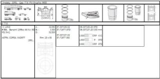 SEGMAN STD 77.60 MM ASTRA-F CORSA-B  X14SZ  X14XE  C14NZ  (ADT) TAKIM resmi