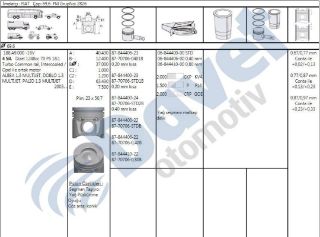 SEGMAN 70.00 MM 0.40 ASTRA-H ASTRA-J CORSA-C CORSA-D Z13DT Z13DTH A13DTJ  DOBLO LİNEA EGEA FİORİNO 1,3 MULTIJET  (EURO 4-EURO 5) TAKIM resmi