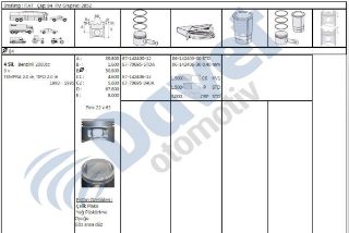 SEGMAN FIAT 84 MM 0.60 TEMPRA. TİPO 2.0 16V TAKIM resmi