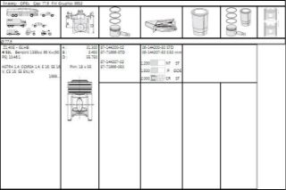 SEGMAN STD 77.60MM ASTRA-G CORSA-C MERIVA-A   Z14XE   (ADT) TAKIM resmi