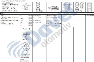PİSTON+SEGMAN 2.5 MASTER/MOVANO 03-09 resmi