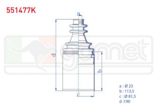AKS KÖRÜĞÜ KİTİ SAĞ SACLI İÇ RENAULT MASTER II (FD) 2.2 DCI 23X113,5X81,5 1998-2010 / MOVANO A 2.5 DTI 2001-2003 / RENAULT MASTER II (FD) 2.5 DCI 1998-2010 / TRAFİC II (FL) 1.9 DCI 2001-2014 resmi