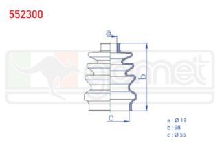 AKS KÖRÜĞÜ KİTİ SOL SAĞ İÇ OPEL ASTRA H 1.6İ 19X98X55 2004-2010 / ASTRA F 1.6İ 1991-1998 / CORSA B 1.6İ 16V 1993-2000 / ZAFİRA A 1.6 16V 1999-2005 / FIAT BRAVO (182) 1.6 16V 1995-2004 resmi