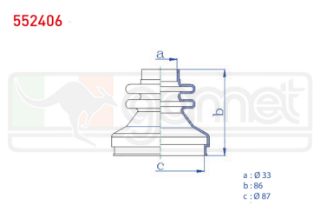 AKS KÖRÜĞÜ KİTİ SOL SAĞ İÇ CITROEN JUMPER II 2.0 HDI 33X86X87 2002-2006 / FIAT DUCATO (244) 2.3 JTD 2002-2006 / PEUGEOT BOXER II 2.2 HDI 2002-2006 resmi