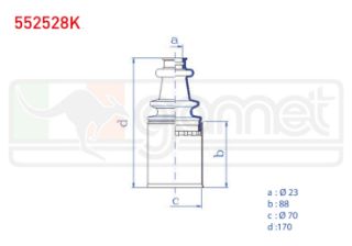 AKS KÖRÜĞÜ KİTİ SAĞ SACLI İÇ RENAULT CLİO I (B/C57,5/357) 1.4 23X88X70 1990-1998 / LAGUNA I (B56,556) 2.0İ 16V 1993-2001 / MEGANE I (BA0/1) 1.6İ 8V 1996-2003 resmi