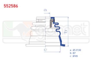 AKS KÖRÜĞÜ KİTİ SOL RULMANLI İÇ RENAULT KANGOO (KC0/1) 1.5 DCI 27,92X87X85 1998-2008 / CLİO II (BB0/1/2,CB0/1/2) 1.5 DCI 1998-2005 / MASTER II (FD) 2.2 DCI 1998-2010/SYMBOL II(LU1/2) 1.5 DCI 2008-2012 resmi