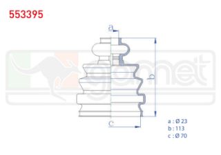 AKS KÖRÜĞÜ KİTİ SOL SAĞ İÇ MERCEDES VİTO (638) 108-110-112 CDI 23X113X70 1997-2003 resmi