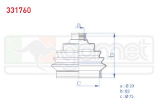 AKS KÖRÜĞÜ KİTİ SOL SAĞ DIS LADA VEGA (2110) 1.5İ 16V 20X83X75 2000- / SAMARA 1500 1986-1994 / VEGA (2110) 1.6İ 16V 2000- / VEGA (2111) 1.5 2004- / VEGA (2111) 1.6 2004- resmi