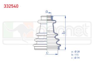 AKS KÖRÜĞÜ KİTİ SOL SAĞ DIS RENAULT MEGANE I (BA0/1) 1.6İ 16V 28X115X74 1996-2003 / R19 1.4 1988-2000 / R21 (B48,L48) 1.6 1986-1993 / PEUGEOT 205 1.4 1983-1998 resmi
