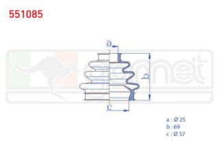 AKS KÖRÜĞÜ KİTİ SOL SAĞ ARKA DIS BMW 5 SERISI (E39) 525 D 25X69X57 1995-2003/ 5 SERISI (E39) 535 İ 1995-2003/ 7 SERISI (E38) 730İ 1994-2001/ X5 (E53) 4.4İ 2000-2007/ ALFA ROMEO 156 1.9 JTD 1997-2005 resmi