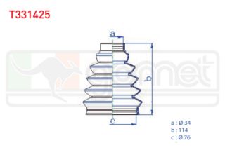 AKS KÖRÜĞÜ KİTİ SOL SAĞ DIS TERMOPLASTIK CITROEN BERLİNGO (M) 1.6 HDI 34X114X76 1996-2008 / C3 II 1.4 HDI 2009-2016 / PEUGEOT 207 (WA,WC) 1.4 HDI 2006-2012 / PARTNER (5) 1.9 D 1996-2008 resmi