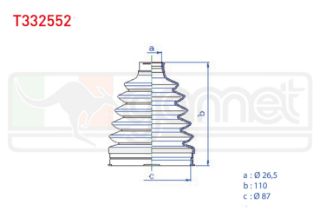 AKS KÖRÜĞÜ KİTİ SOL SAĞ DIS TERMOPLASTIK DACİA DUSTER 1.5 DCI 26,5X110X87 2012-/ MEGANE III (BZ0) 1.9 DCI 2008-2015/ SCENİC III (JZ0/1) 1.4İ 16V 2009-/ LAGUNA III (BT0/1) 2.0İ 16V 2007- resmi