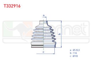 AKS KÖRÜĞÜ KİTİ SOL SAĞ DIS TERMOPLASTIK VOLKSWAGEN CADDY IV (SAB, SAJ) 1.6 TDI 25,5X116X93 2015- / SEAT LEON (5F) 1.6 TDI 2012- / AUDI A3 (8V1) 1.6 TDI 2012- / SKODA OCTAVIA (5E3) 1.6 TDI 2012- resmi
