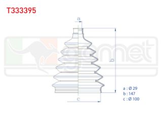 AKS KÖRÜĞÜ KİTİ SOL SAĞ DIS TERMOPLASTIK MERCEDES VİTO (638) 108-110-112 CDI 29X147X100 1997-2003/ OPEL MOVANO A 1.9 DTI 2001-2003/ MOVANO A 2.5 DTI 2001-2010/ MOVANO A 2.8 DTI 2001-2010 resmi