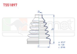 AKS KÖRÜĞÜ KİTİ SOL SAĞ İÇ TERMOPLASTIK BMW 3 SERISI (E46) 330 XD 27X128X96 1998-2005/ X5 (E53) 3.0 D 2000-2007/ X5 (E53) 3.0İ 2000-2007/ FORD MONDEO I 1.8 TD 1993-1996/ MONDEO I 2.0İ 16V 1993-1996 resmi