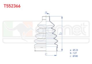 AKS KÖRÜĞÜ KİTİ SOL SAĞ DIS TERMOPLASTIK OPEL COMBO B 1.7 D 23X127X80 1994-2001 / CORSA B 1.4İ 16V 1993-2000 / CORSA C 1.3 CDTI 2000-2006 / MERİVA A 1.4 16V 2003-2010 resmi