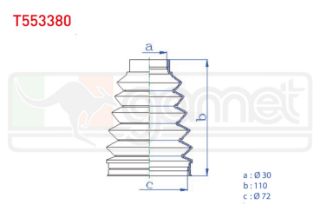 AKS KÖRÜĞÜ KİTİ SOL SAĞ İÇ TERMOPLASTIK MERCEDES A SERISI (W169) A 160 CDI 33X110X72 2004-2012/ A 200 (W169) 2004-2012/ B 200 (W245) 2005-2011/ VANEO (414) 1.7 CDI 2002-2005 resmi