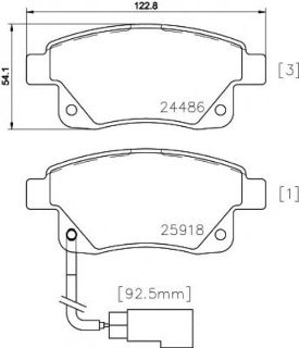 ARKA FREN BALATASI TRANSİT V347 V348 2,2TDCI / 2,4TDCI / 3,2TDCI 06 /> (FISSIZ+AKSESUARSIZ) resmi