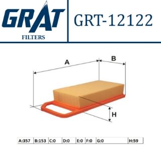HAVA FILTRESI ( PEUGEOT: 407 1.8-1.8 16V-2.0-2.0-2.2 04-/CITROEN:C6 3.0 V6 05-C5 1.8-2.0-3.0 16V 04-) resmi