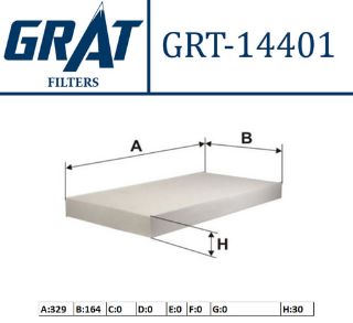 KABIN FILTRESI KANATSIZ ( OPEL:COMBO 01-CORSA C 00-VECTRA C 02-TIGRA 04-SIGNUM 1.4-1.6-1.8-16V-2.0DTI 03- ) resmi