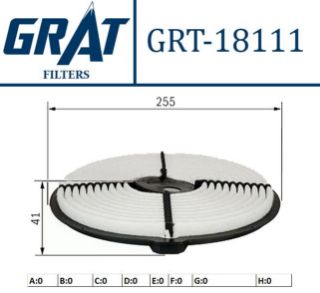 HAVA FILTRESI - (TOYOTA: COROLLA 88>95 "1.6 KARBURATORLU AE100-AE92" ) resmi
